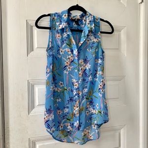 H&M Floral Sleeveless Blouse